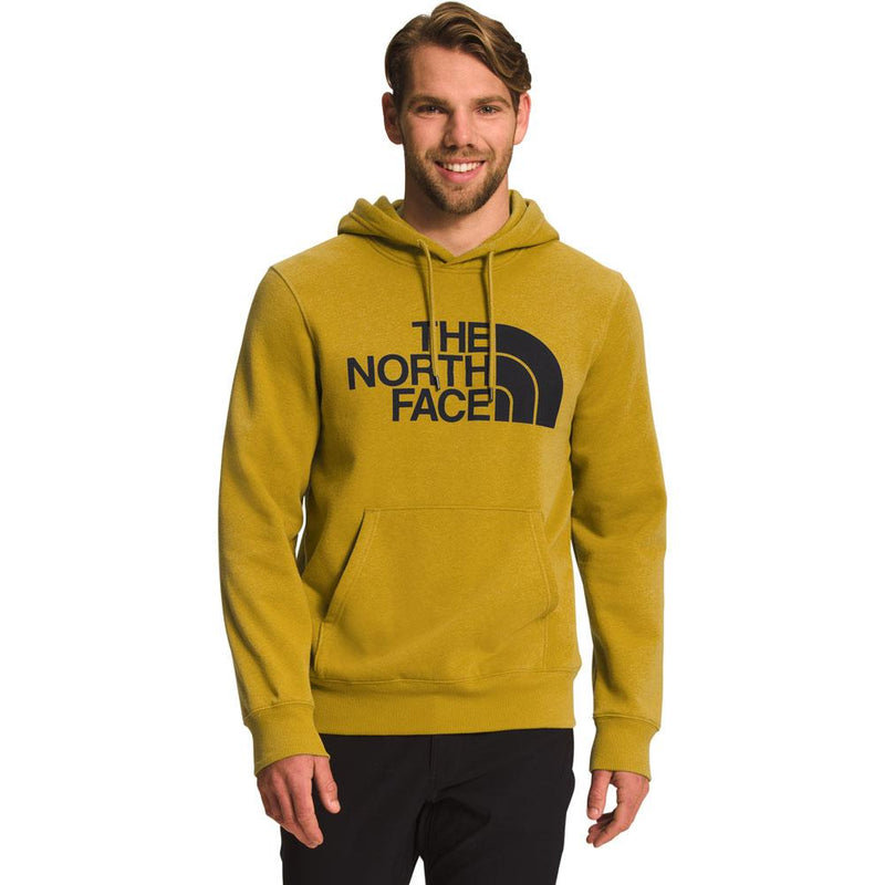 The North Face Mens Half Dome Pull on Hoodie Mineral Gold/Black