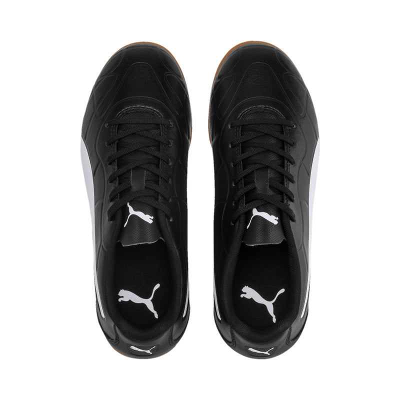 Puma Monarch Junior Futsal Shoes - Black/White_105727_01
