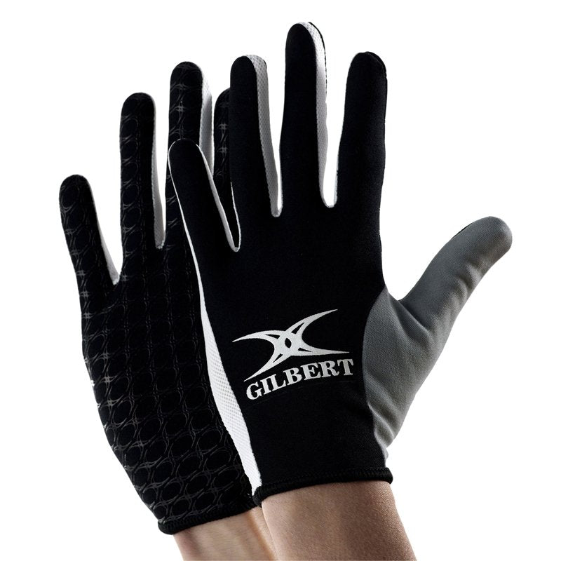 Gilbert Pro Netball Gloves - Black (Small)_22025-S