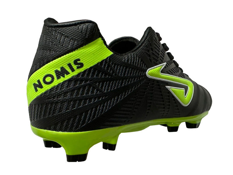 Nomis Kids Immortal FG Football Boot Black/Green