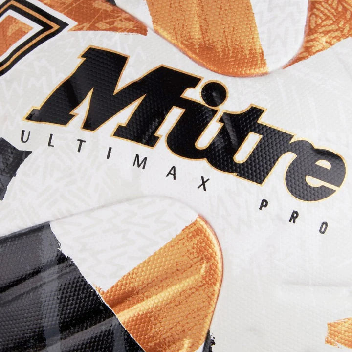 Mitre Ultimax Pro Soccer Ball - White/Gold/Black