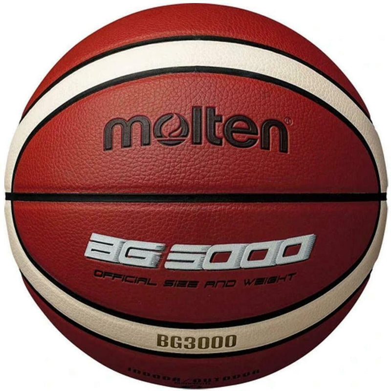 Molten BG3000 Premium Synthetic Leather Size 6  Indoor/Outdoor Basketball - Tan/Ivory_MB B6G3000