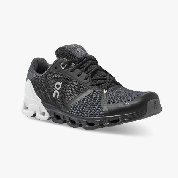 On Cloudflyer Mens Running Shoe - Black/White