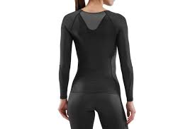 Skins Series-3 Womens Long Sleeve Top - Black