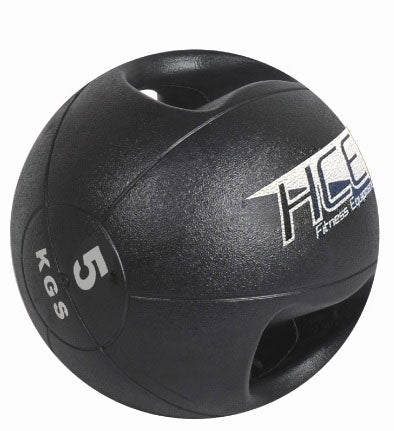 HCE Double Grip 5Kg Medicine Ball-Black