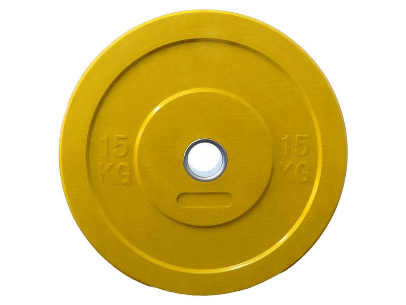HCE Olympic Yellow Bumper Weight Plate 15kg