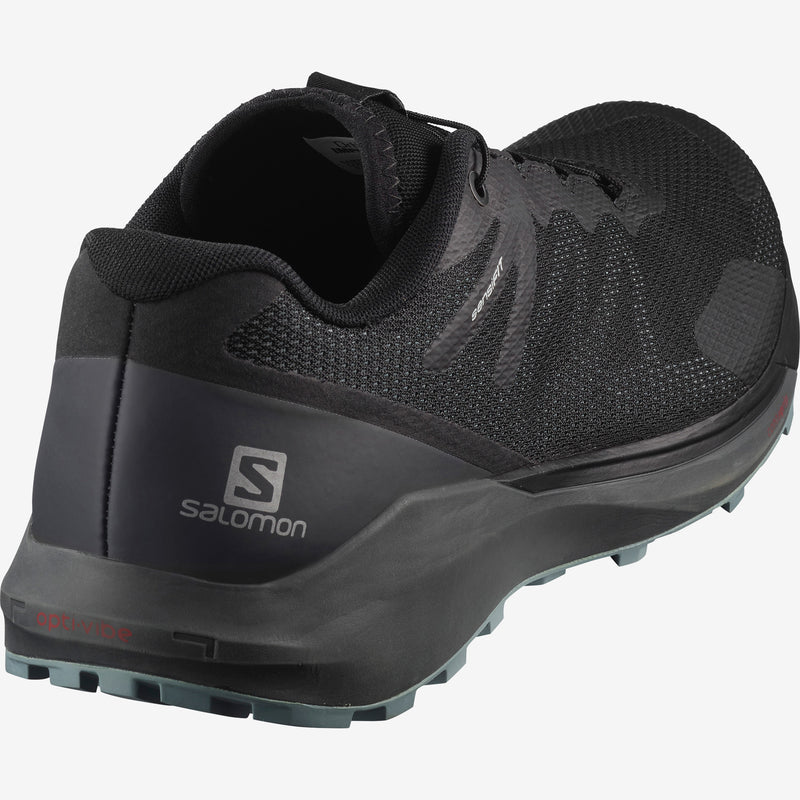 Salomon Sense Ride 3 Mens Trail Running Shoes -Black/Ebony/Lead_409563