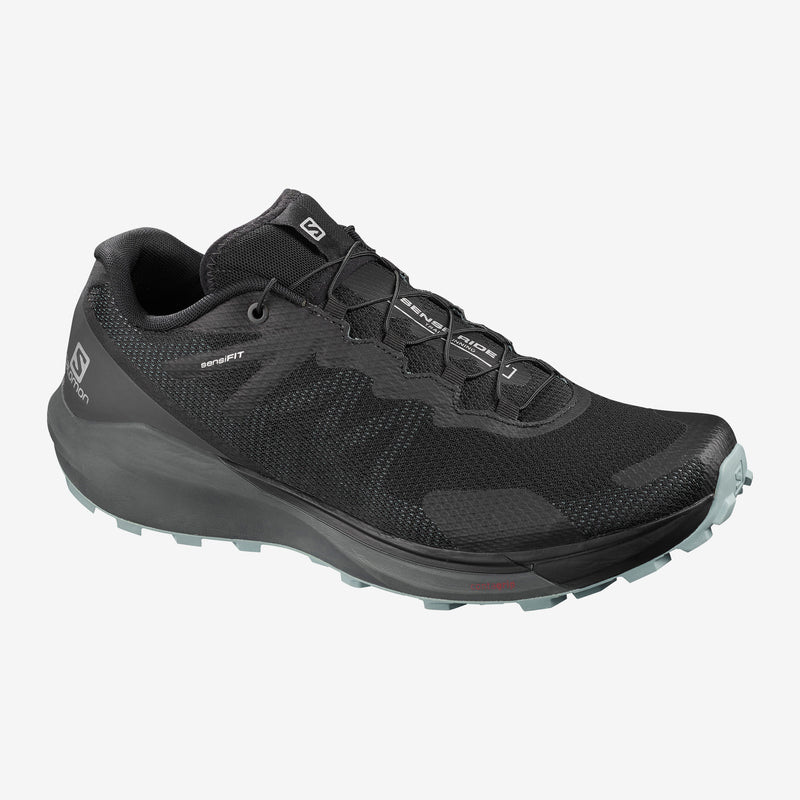 Salomon Sense Ride 3 Mens Trail Running Shoes -Black/Ebony/Lead_409563