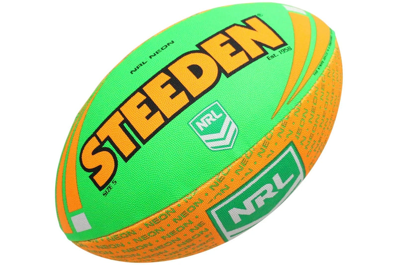 Steeden NRL Neon Supporter 2025-Green/Orange-5