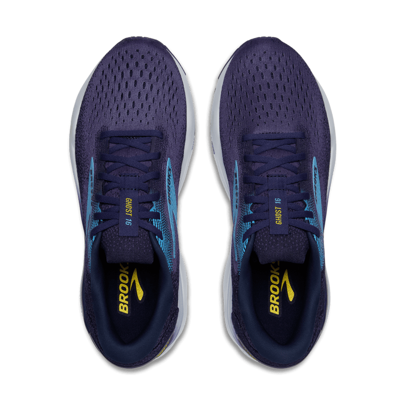 Brooks Mens Ghost 16-Blue/Bonnie Blue/Yellow