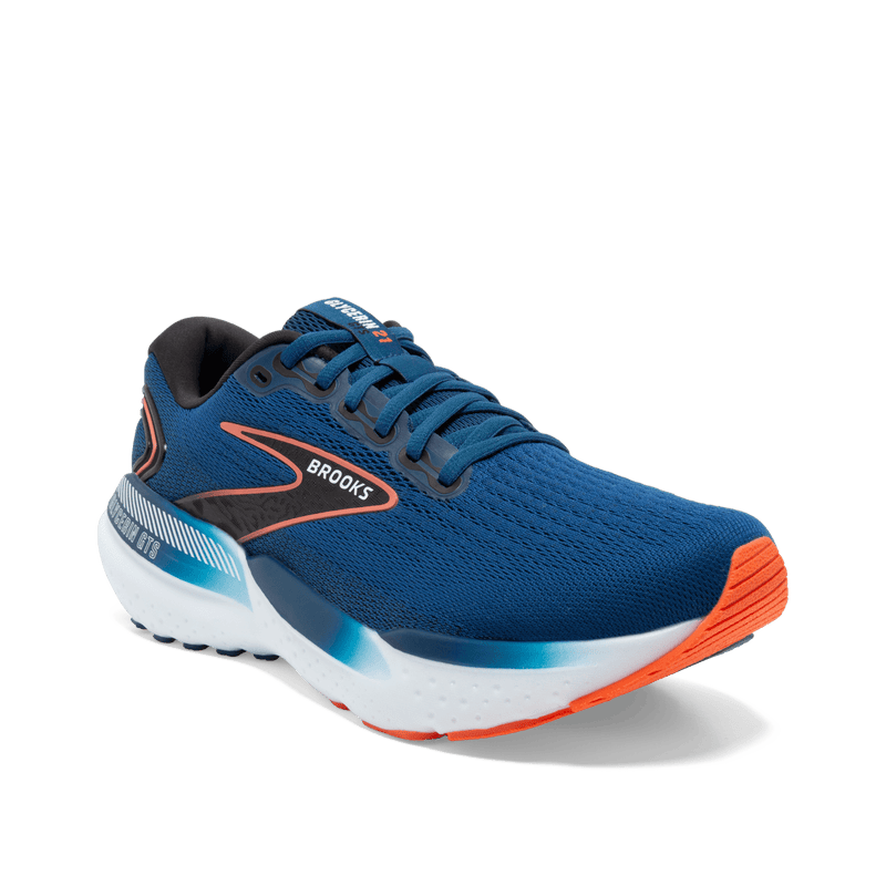 Brooks Glycerin Gts 21 D Mens Running Shoe-Blue Opal/Black