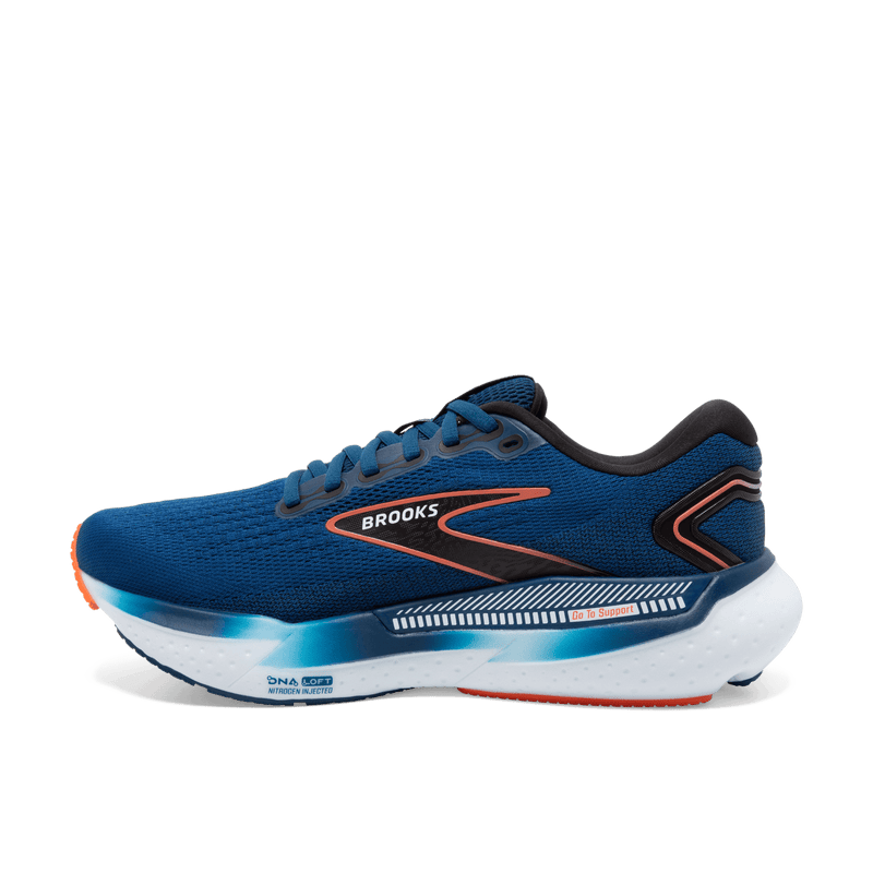 Brooks Glycerin Gts 21 D Mens Running Shoe-Blue Opal/Black