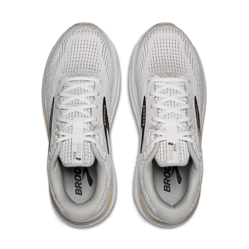 Brooks Mens Running Shoe Ghost Max 2 D White 7