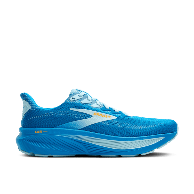 Brooks Mens Ghost 17 D-Cloissone/Blue/Orange