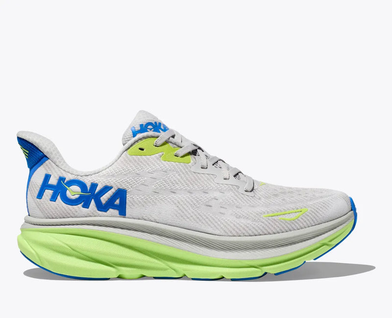 Hoka Clifton 9 D Mens Running Shoe-Stardust/Electric Cobalt-15