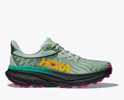 Hoka Challenger ATR 7 Womens Trail Shoe-Aloe Vera/Black