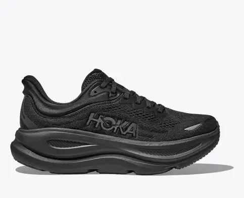 Hoka Bondi 9 B Womens Running Shoe-Black/Black