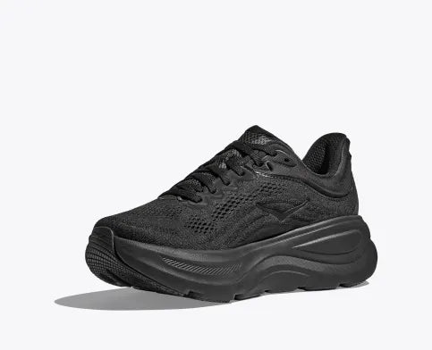 Hoka Bondi 9 B Womens Running Shoe-Black/Black