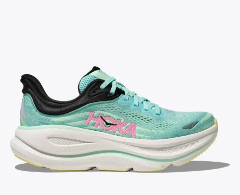 Hoka Womens Bondi 9 B-Blue Spark/Mint Fluorite