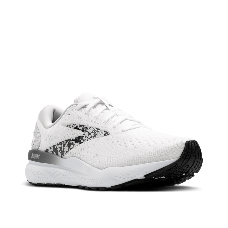 Brooks Womens Ghost 16-White/Oyster/Lava