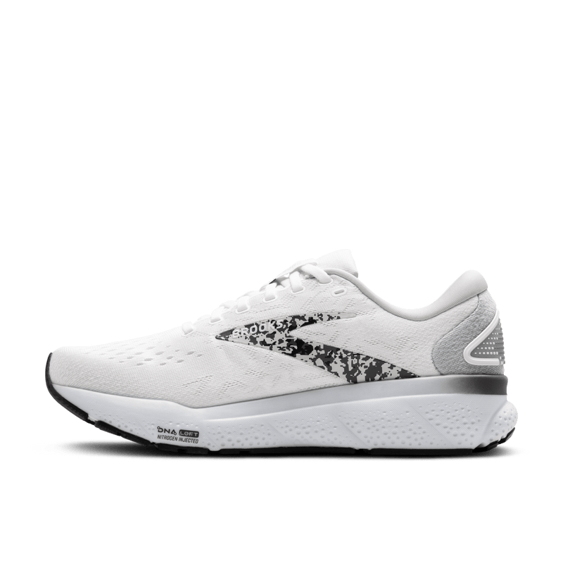 Brooks Womens Ghost 16-White/Oyster/Lava