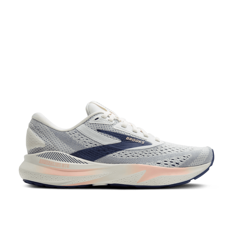 Brooks Womens Adrenaline GTS 24-Grey/Blue Ribbon/Peach