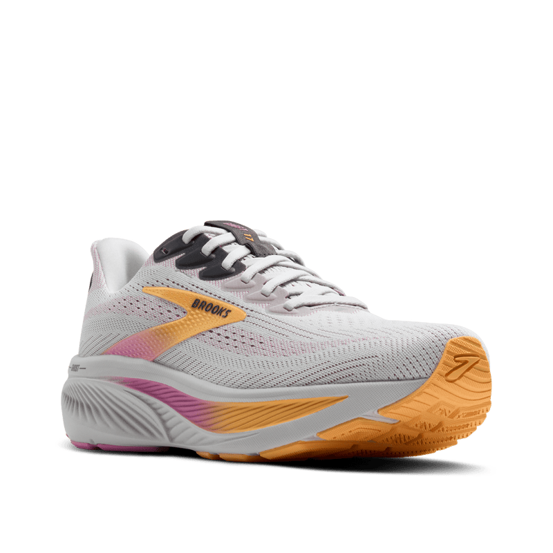 Brooks Womens Ghost 17 B-Oyster/Apricot/Pink