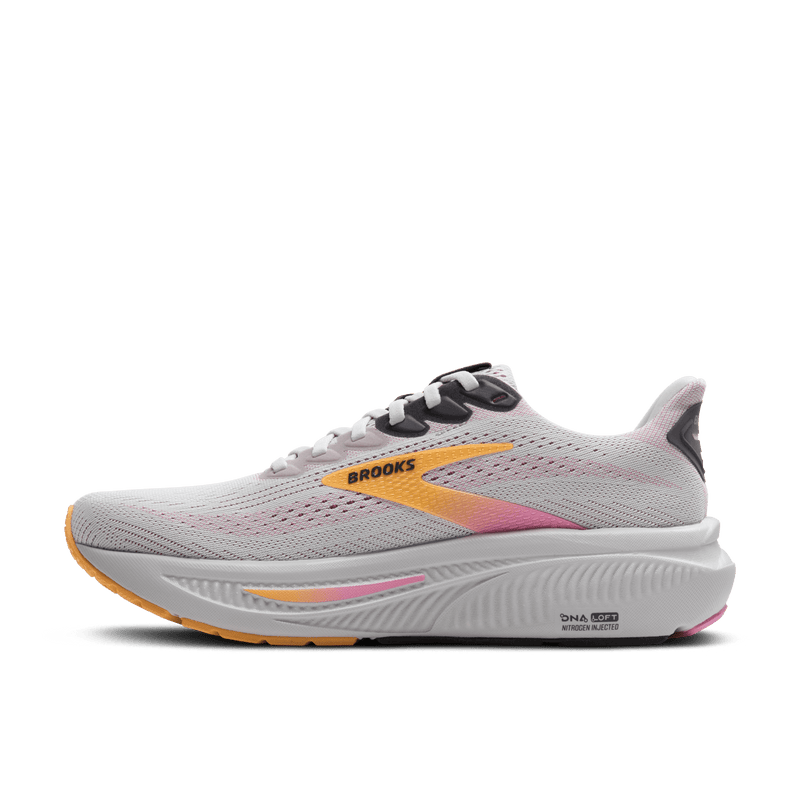 Brooks Womens Ghost 17 B-Oyster/Apricot/Pink