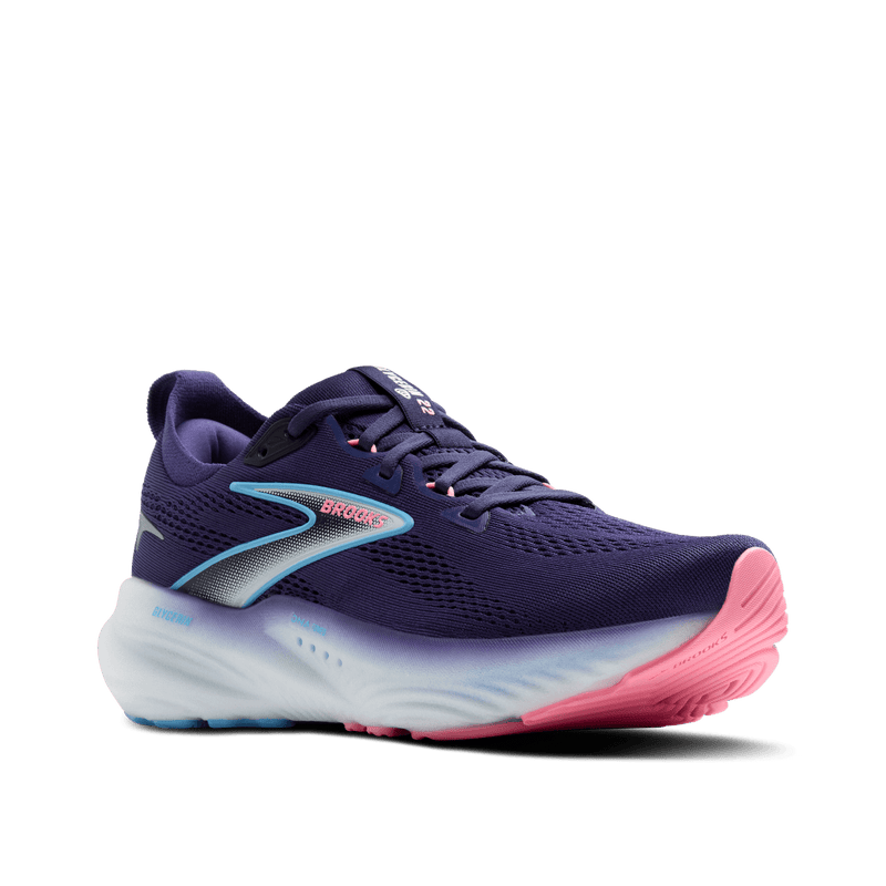 Brooks Womens Glycerin 22 B-Blue Ribbon/Peacoat/Dianthus