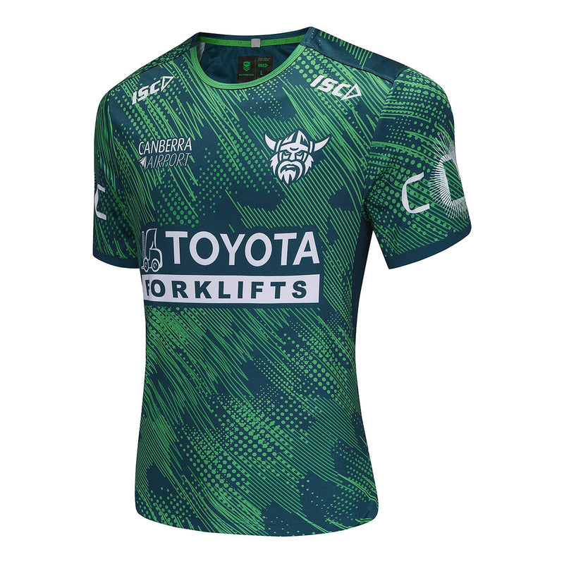 ISC Canberra Raiders 2025 Run Out Tee-Jungle/Green