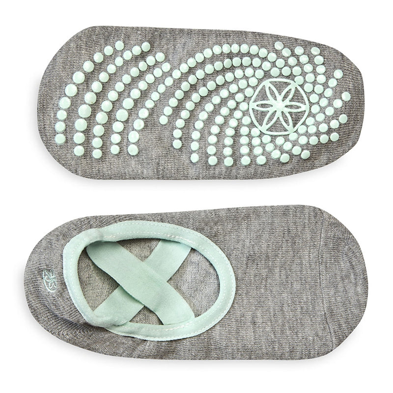 Gaiam Performance Pilates and Barre Grippy Sock Grey