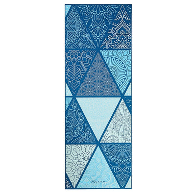 Gaiam Performance Premium Support Sea Glass 6mm Yoga Mat Blue