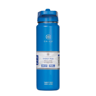 Gaiam Thirst Pod 700ml Insulated Waterbottle Blue