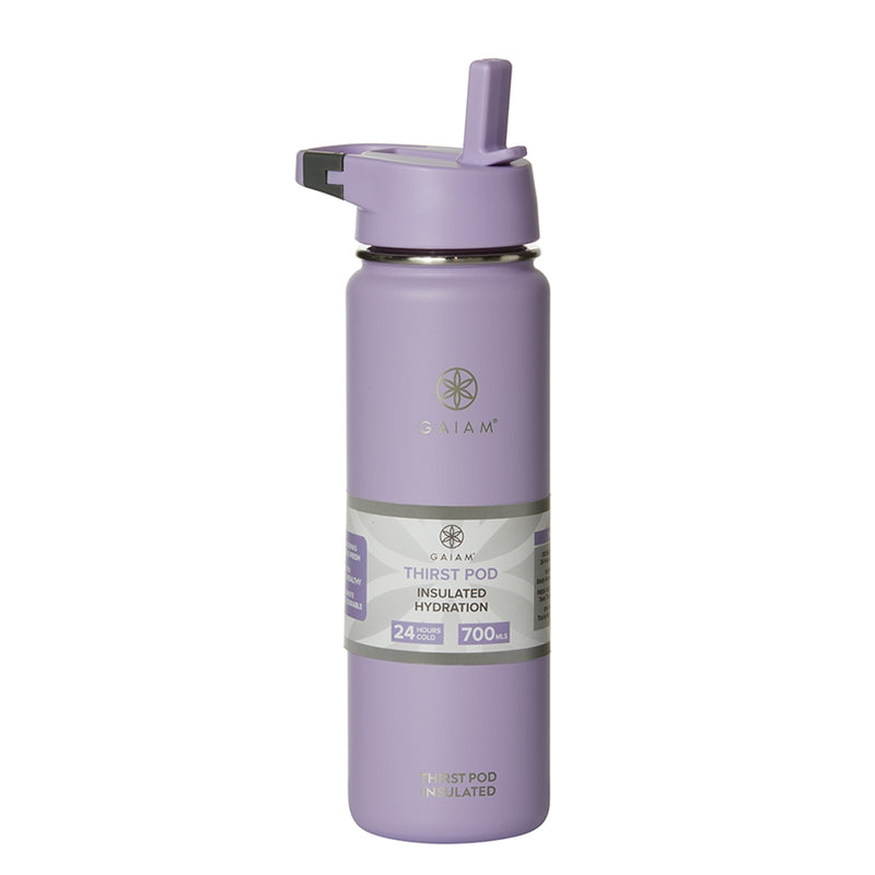 Gaiam Thirst Pod 700ml Insulated Waterbottle Purple