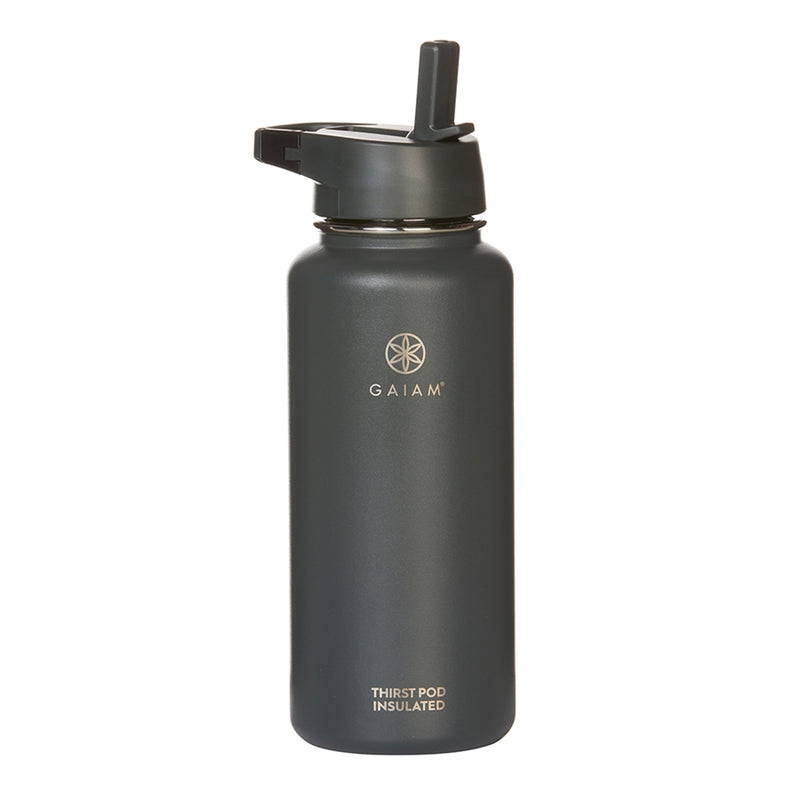 Gaiam Thirst Pod 1200ml Insulated Waterbottle Black