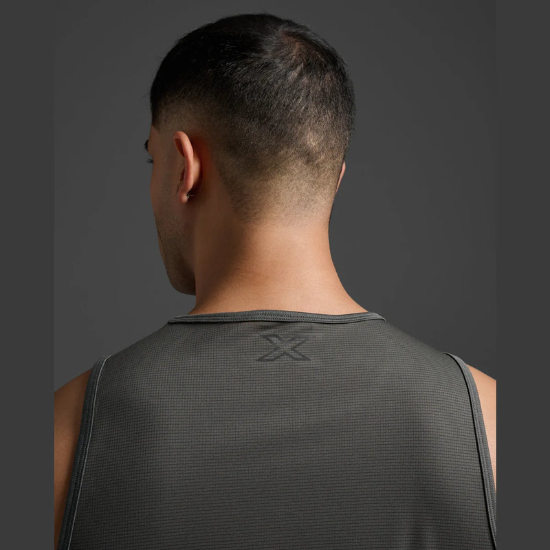 2XU Mens Aero Tank-Jupiter/Black Ref