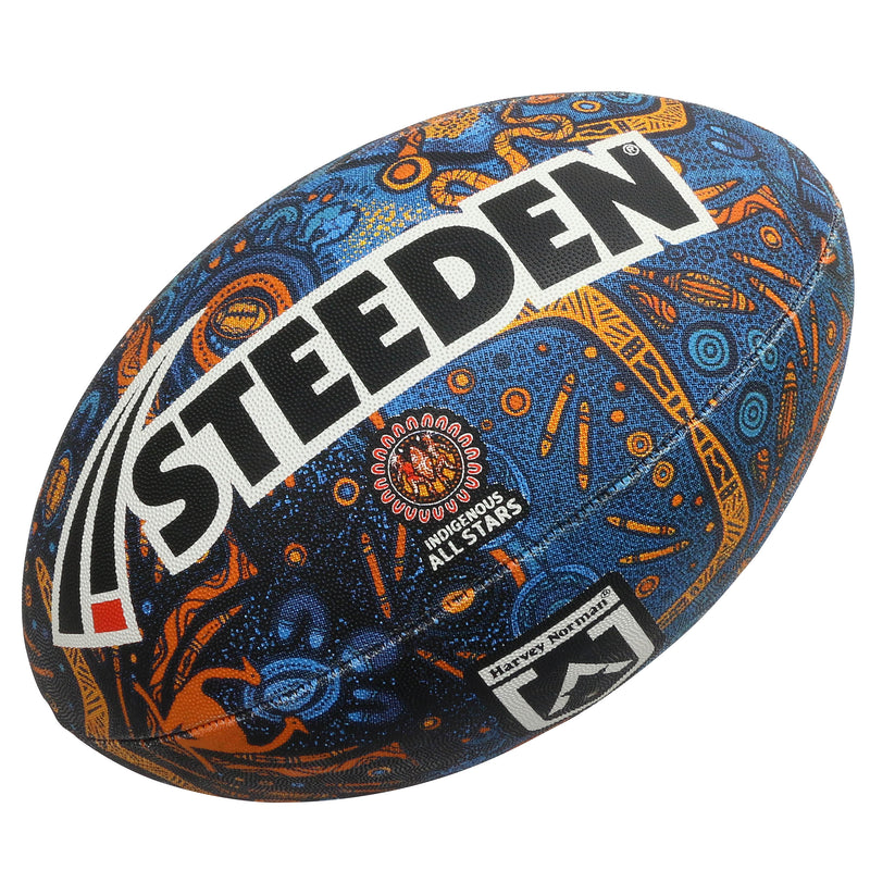 Steeden Indigenous All Stars Supporter Ball 2025-Multi-11 Inch