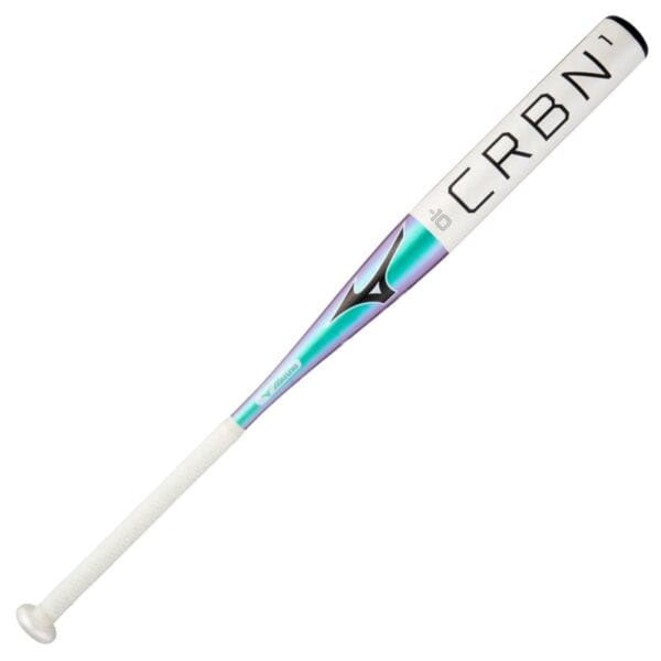 Mizuno F23 CRBN1 -10 Fastpitch Softball Bat-White/Mint-32 INCH