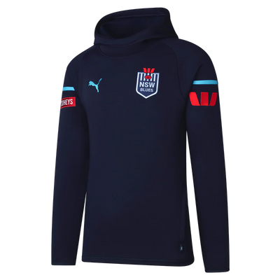 Puma 2024 NSW Blues Team Hoodie Mens Blue