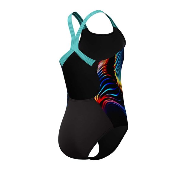 Speedo Girls Digi Plcmnt Powerback-Arctic Glass