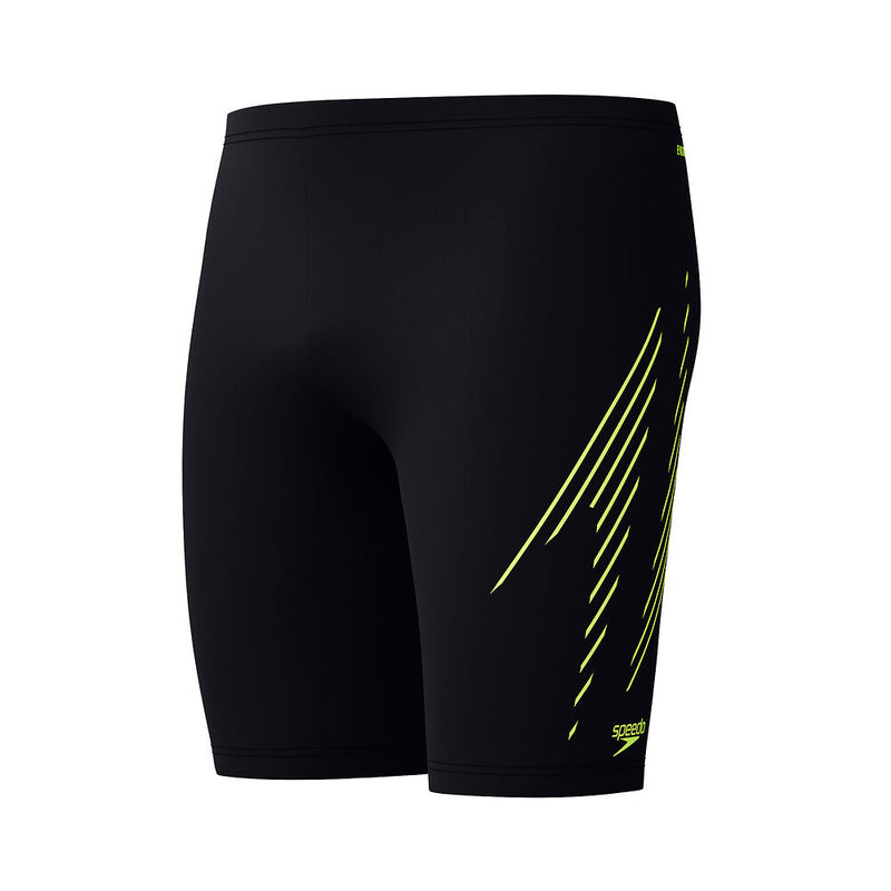 Speedo Mens Hyperboom Plcmnt Jammer-Black/Yellow