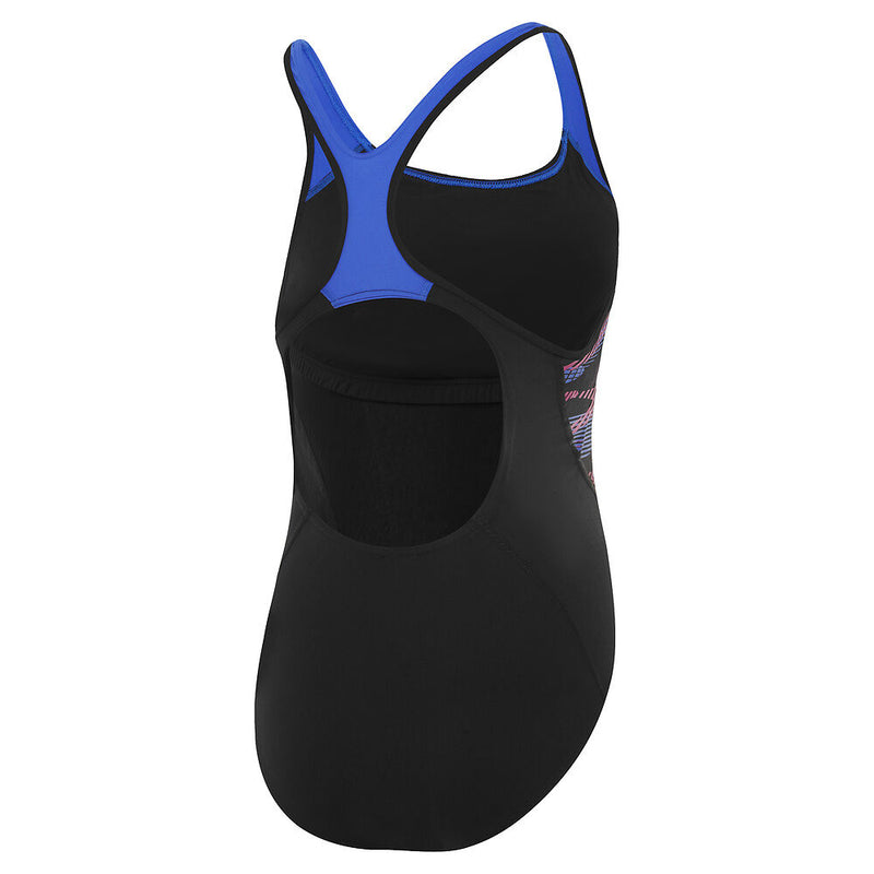 Speedo Womens Placement Laneback-Boom/Black