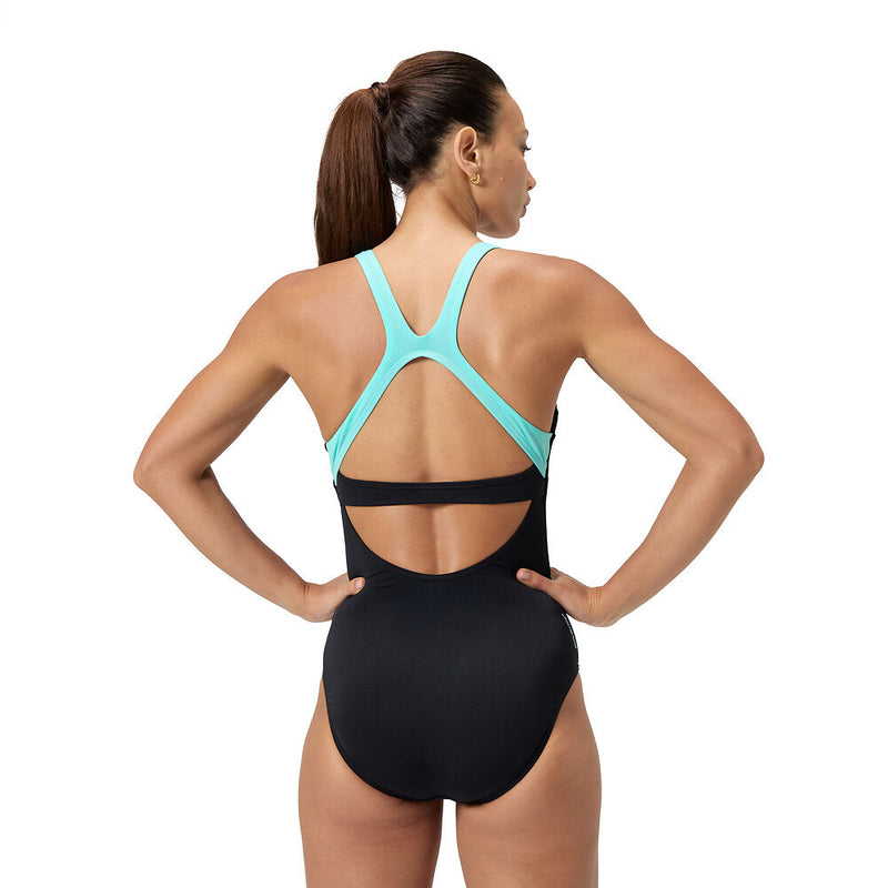 Speedo Womens Flex Band With Swim Bra-Anthracite