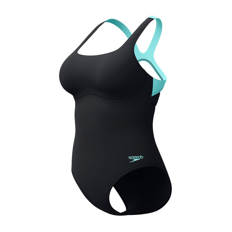 Speedo Womens Flex Band With Swim Bra-Anthracite