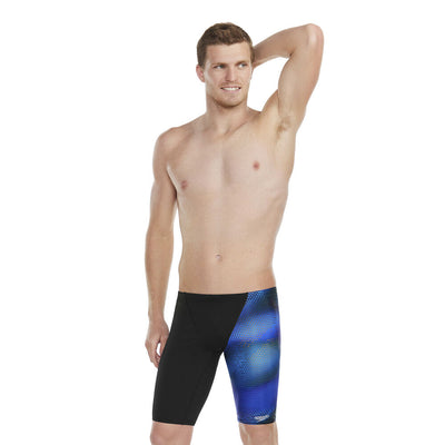 Speedo Mns Allover Jammer-Black/Beautiful Blue/Bolt/Carrot Cake