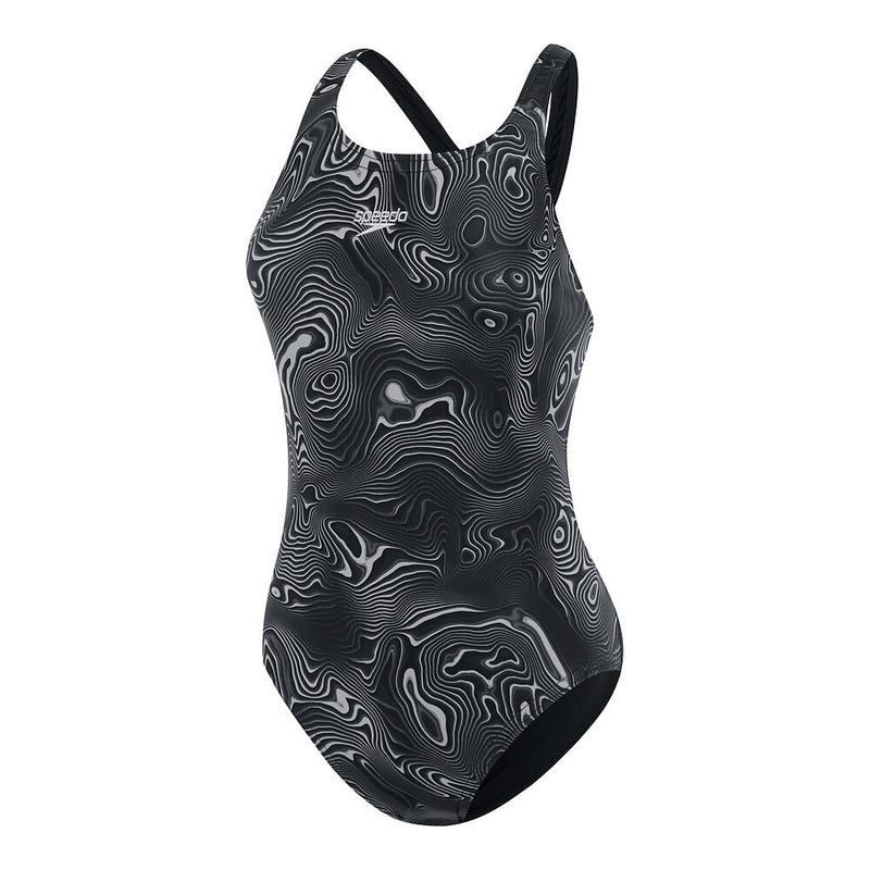 Speedo Wmnsallover Powerback-Black/Usa Charcoal