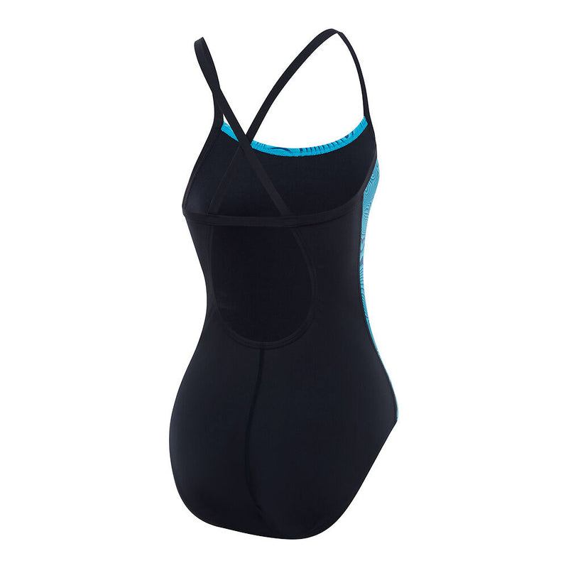 Speedo Wmns Placement Fixed X-Back-True Navy/Picton Blue