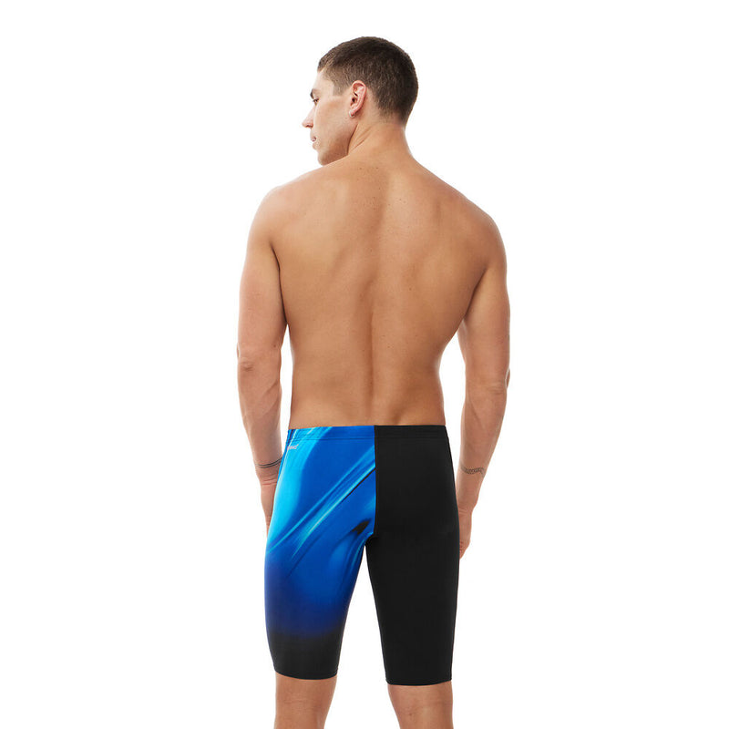 Speedo Mens Rapture Glow Vcut Jammer-Black/Cobalt