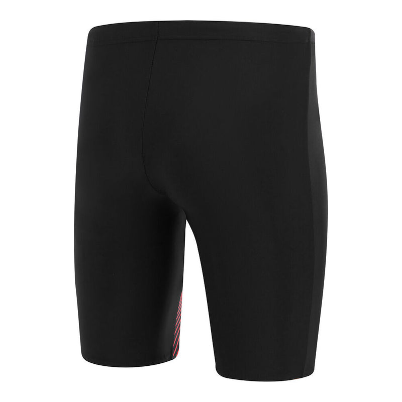 Speedo Mns Medley Logo Jammer-Black /Siren Red