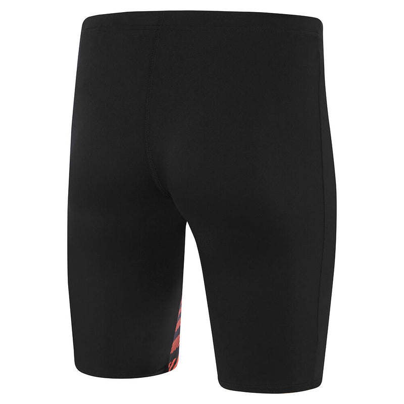 Speedo Mens Medley Logo Jammer-Black/Coral Sands